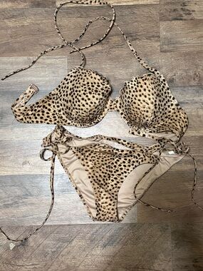 Leopard Print Bikini Set